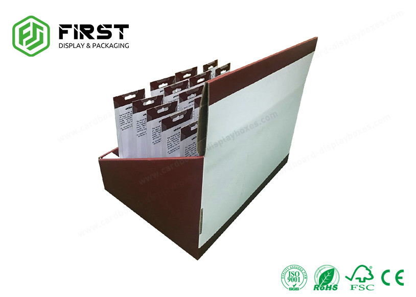 POP Customized Printing Foldable Cardboard Counter Display CDU Display Box For Retail Store